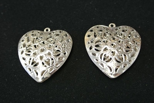 Deco, Herz Metall 4.5cm, altsilber Deco, Herz Metall 4.5cm, altsilber