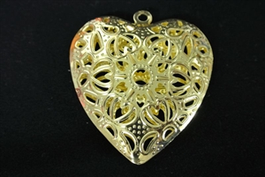 Deco, Herz Metall 6.0cm, gold Deco, Herz Metall 6.0cm, gold