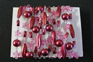 Girlande, 1.8m/ Sterne & Kugeln, aubergine Girlande, 1.8m/ Sterne & Kugeln, aubergine