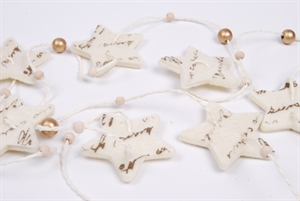 Girlande, Stern 1.8m/ 55mm, cream Girlande, Stern 1.8m/ 55mm, cream