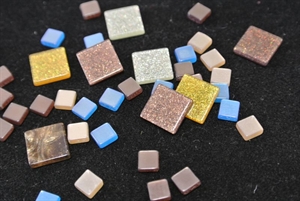 Deco, Streuquadrat 5/10mm, natur/blau Deco, Streuquadrat 5/10mm, natur/blau