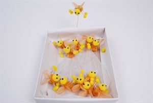 Biene, am Stab 30mm, orange Biene, am Stab 30mm, orange