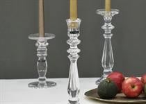 Kerzenhalter Glas hoch