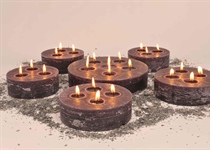 metallic x-Docht Kerzen