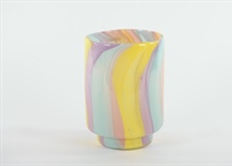 Glas Vasen, farbig