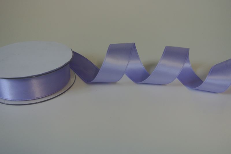 Band 25m/ 25mm, Double face Satin, a'lila