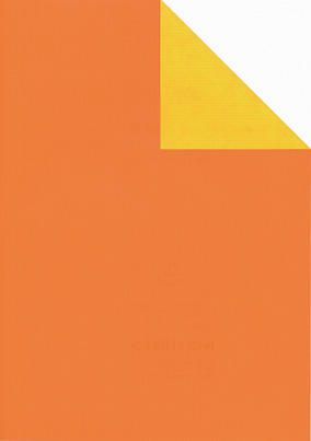Rolle 200m x  70cm, Uni Duo gerippt, orange/s'gelb