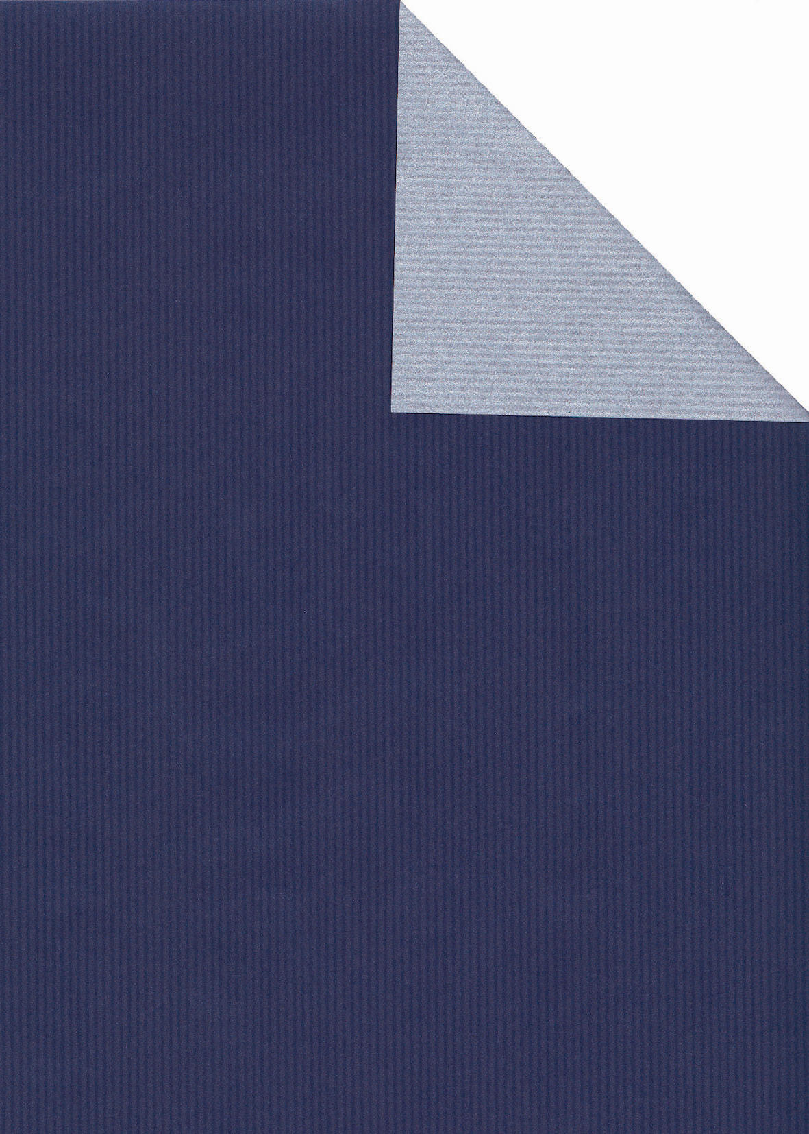 Bogen 70x 100cm, Uni Duo, d'blau/silber