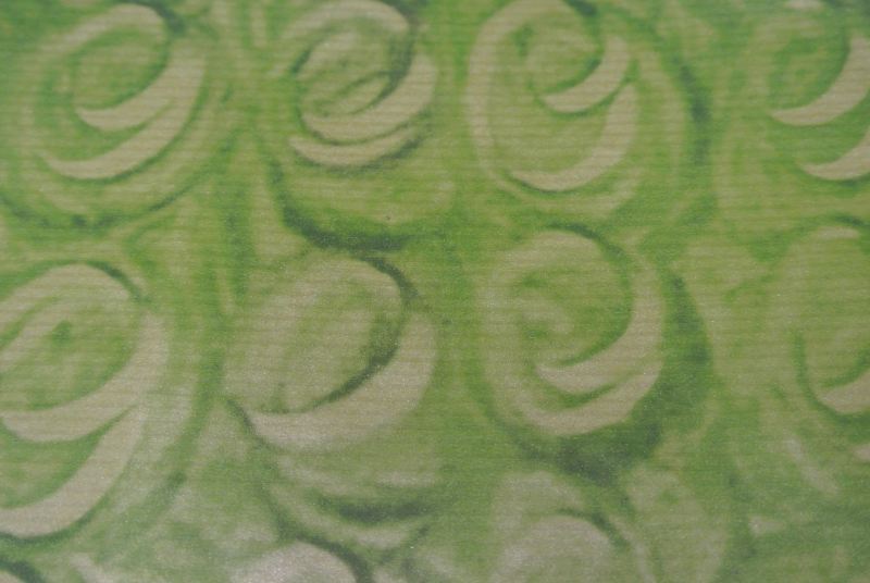 Bogen 70x 100cm, offene Kreise, d'grün