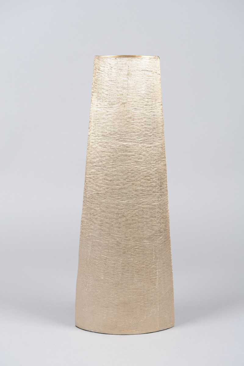 Vase, Alu L18x 11x H50cm, gold mink
