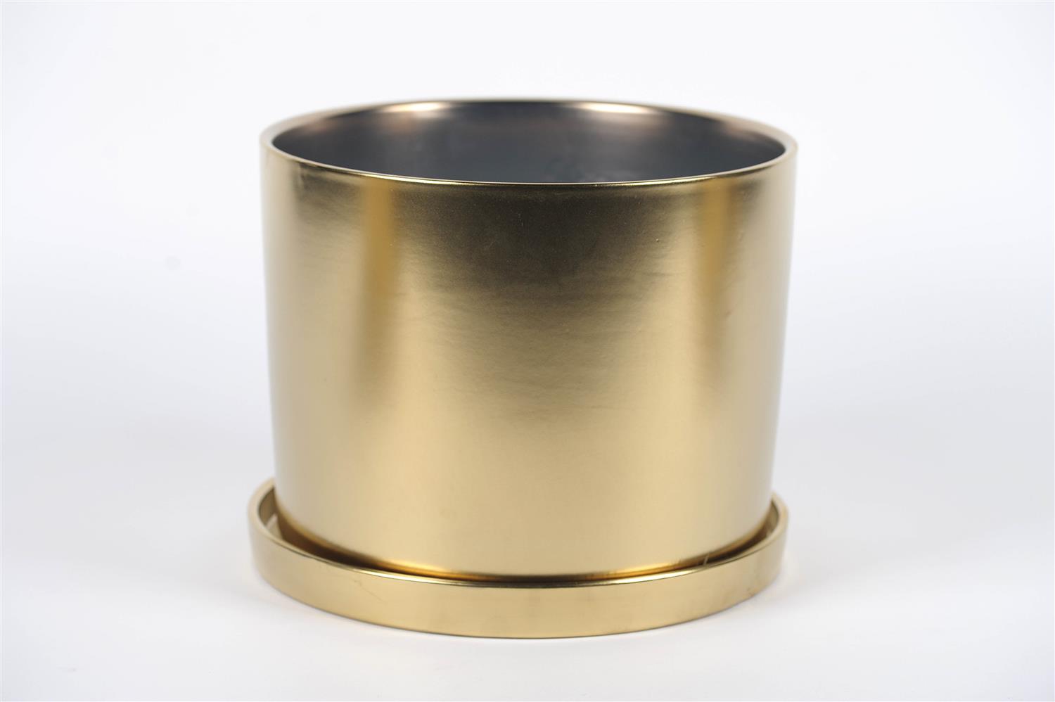 Blumentopf, Trou Keramik Ø31.5x H25.3cm, gold