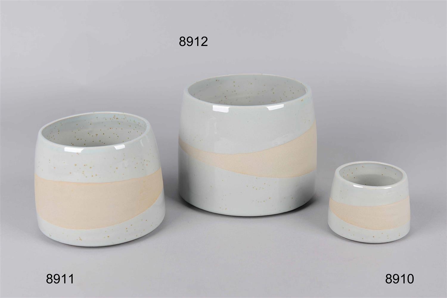 Keramik, Blumentopf Puntini Ø10x H7.5cm, celadon