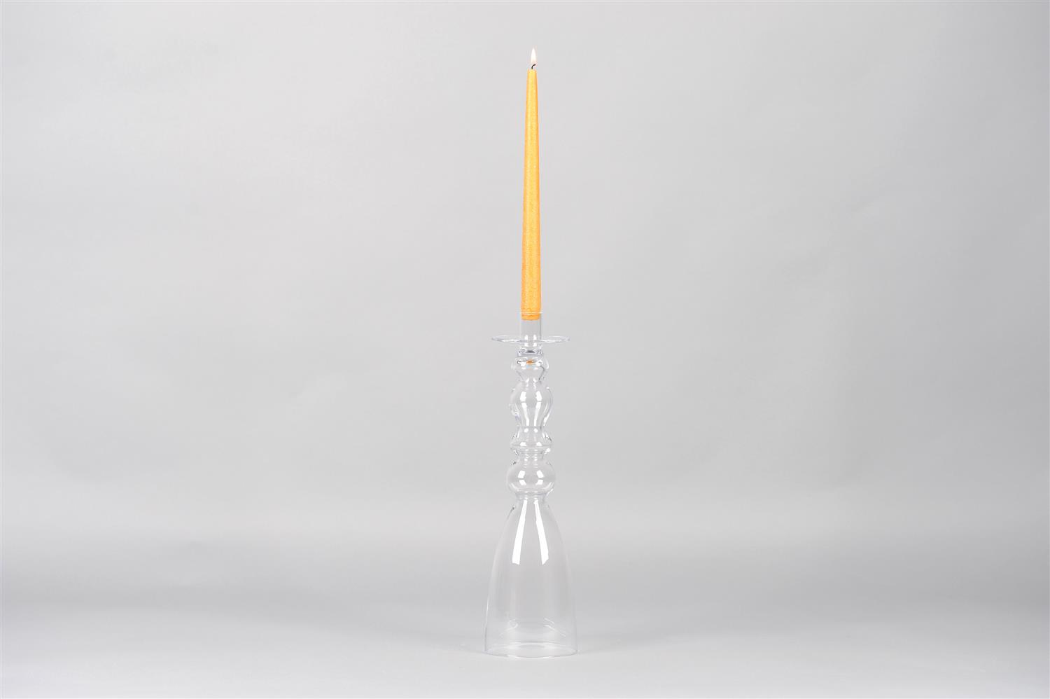 Kerzenständer, Ritzy Ø11x H40cm, klar
