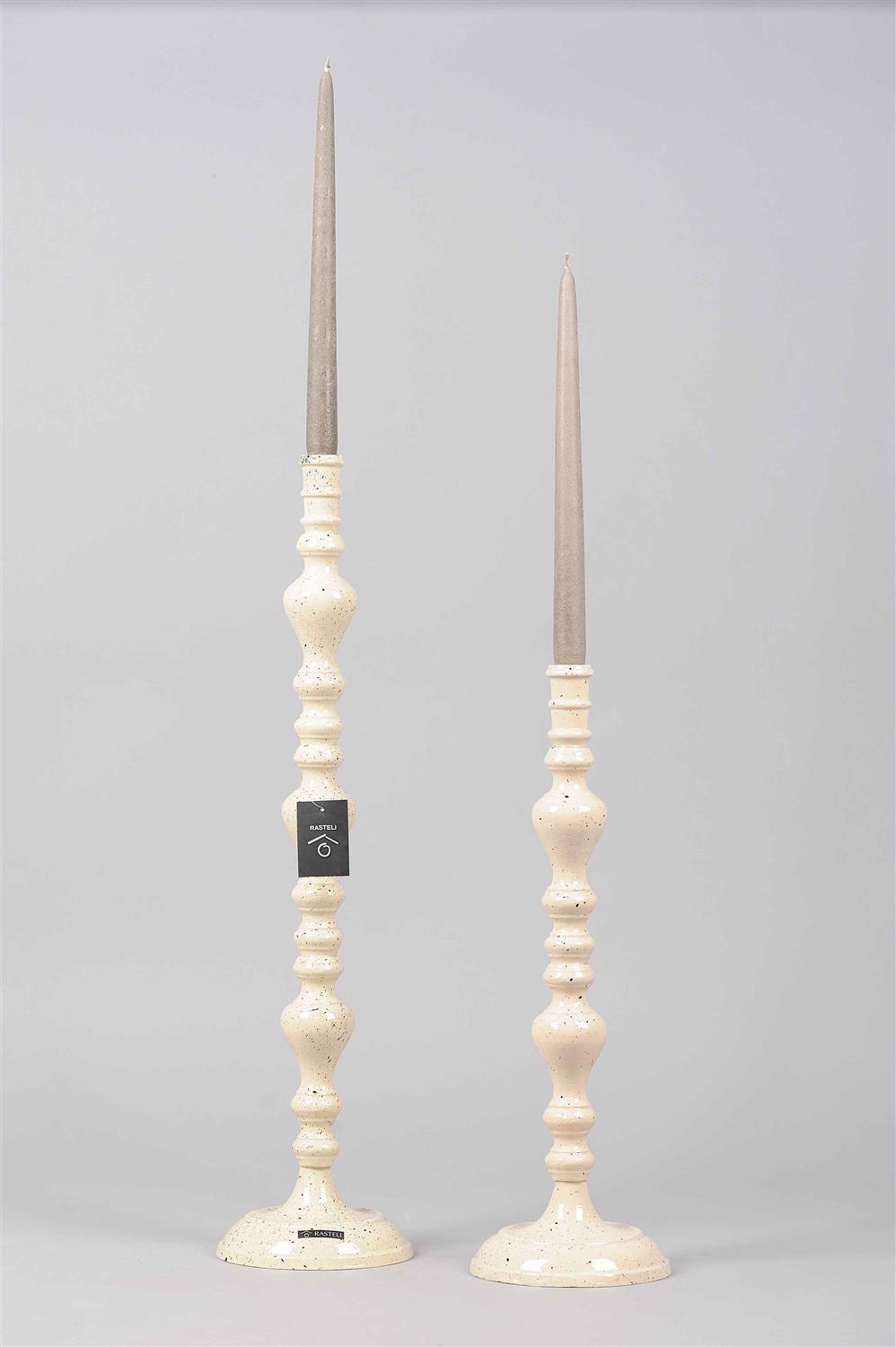 Kerzenständer, Spruzzi Set/2 - H46/ 60cm, asparagi