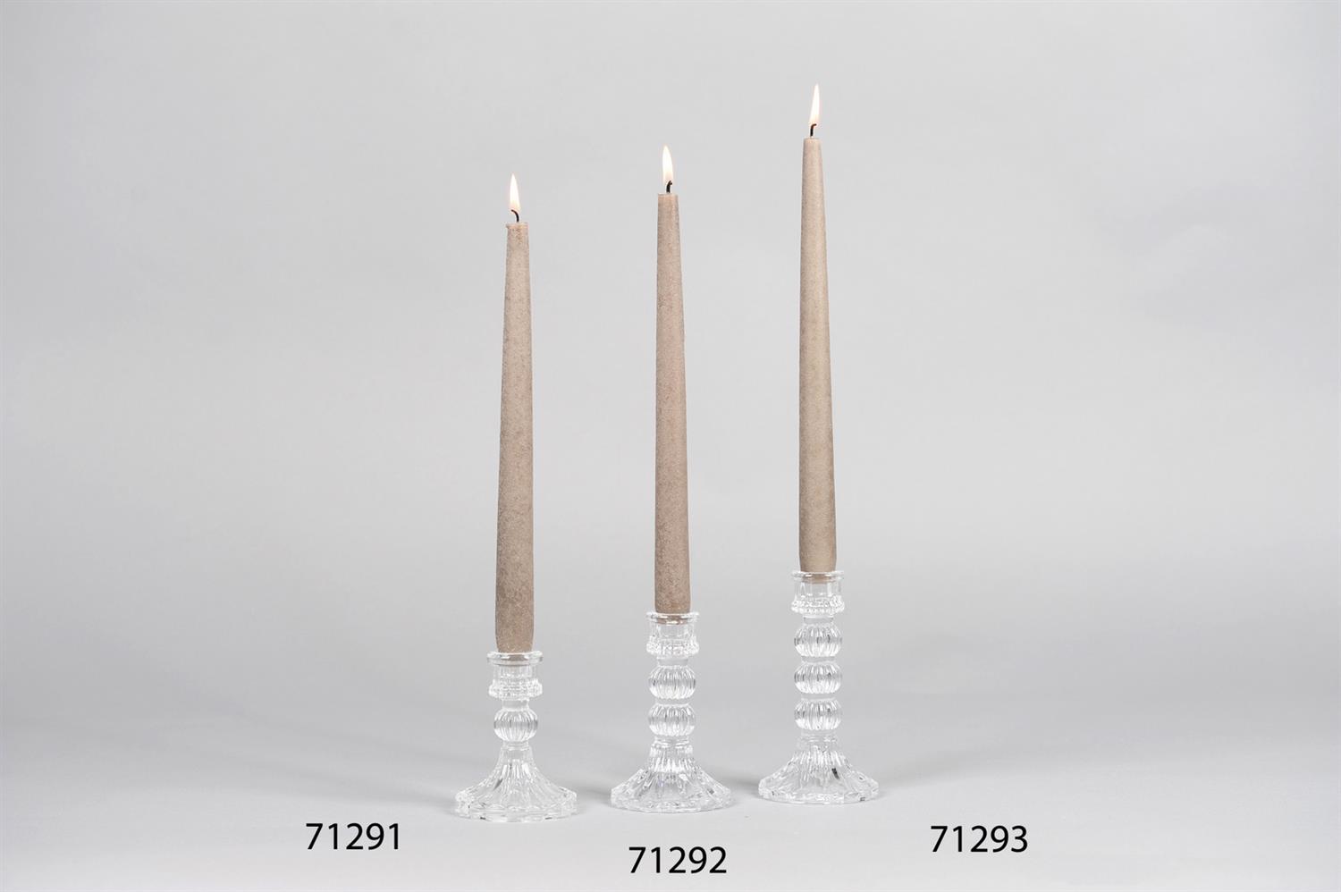 Kerzenständer, Crinoline Ø8x H10.5cm, glas