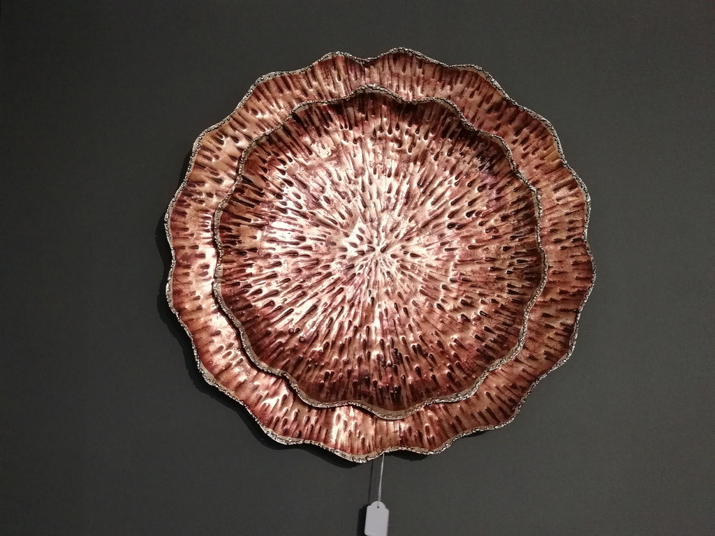 Schale, Alu Dekoplatte - Ø51cm, bronze